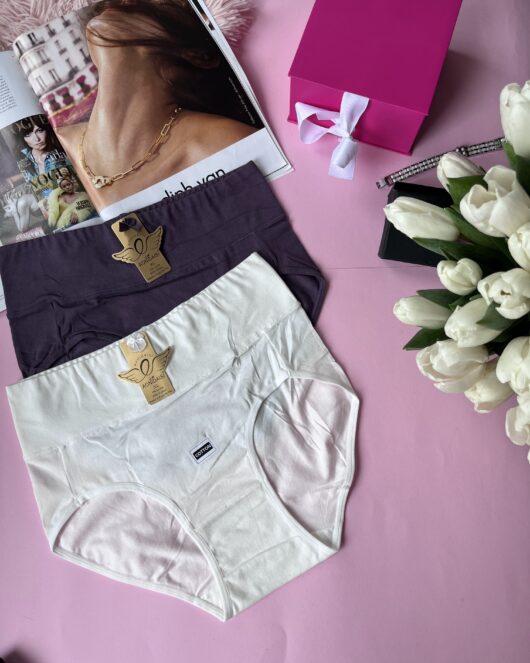 Котонові базові трусики. Висока посадка 5195
