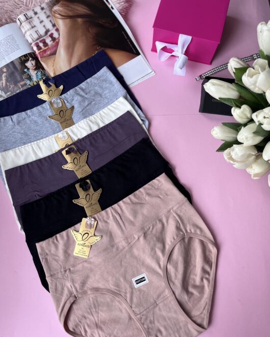 Котонові базові трусики. Висока посадка 5195